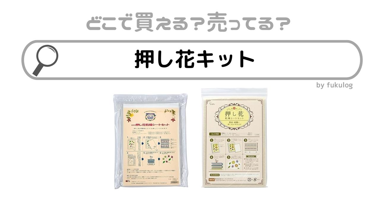 押し花キットはどこで売ってる？ユザワヤ？ホームセンター？ダイソー？販売店まとめ