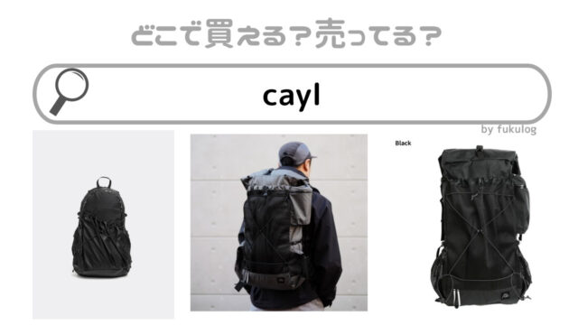 caylの取扱店は？ビッグカメラ？caylザックバックパック販売店舗まとめ